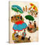 «Couples at the Beach» par George Hughes, reproduction sur toile tendue-15880255