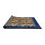 Tapis bleu / beige Patchwork-1524003291