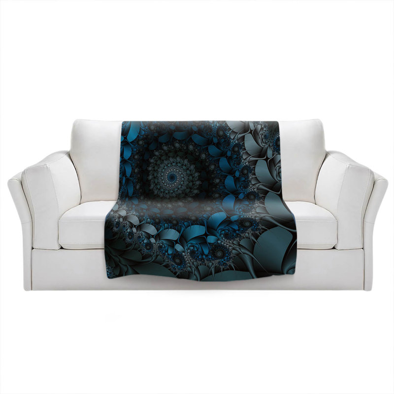  Couverture douce en sherpa, 51 po x 60 po, Bleu pâle