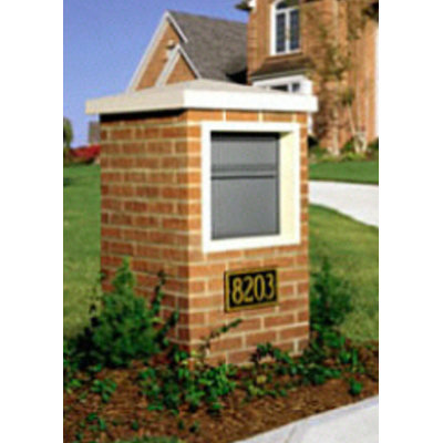 Steel Package Drop with Newspaper Compartment