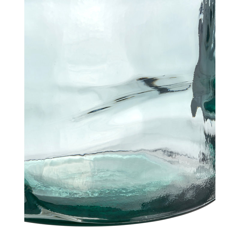 Handmade Glass Floor Vase, Clear