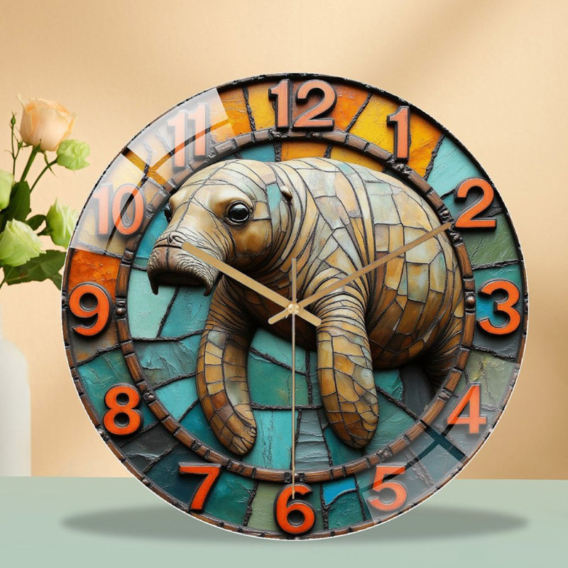 Horloge murale en verre 12 po Creative