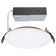 Flat Lens 6.81'' Selectable Colour Temperature Dimmable Air-Tight IC Rated LED Canless Recessed Lighting Kit