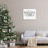 Thème de phrase rétro de Noël, art mural non encadré, 32 x 24