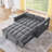 Convertible  Sleeper Sofa with Adjustable Backrest-1519406552