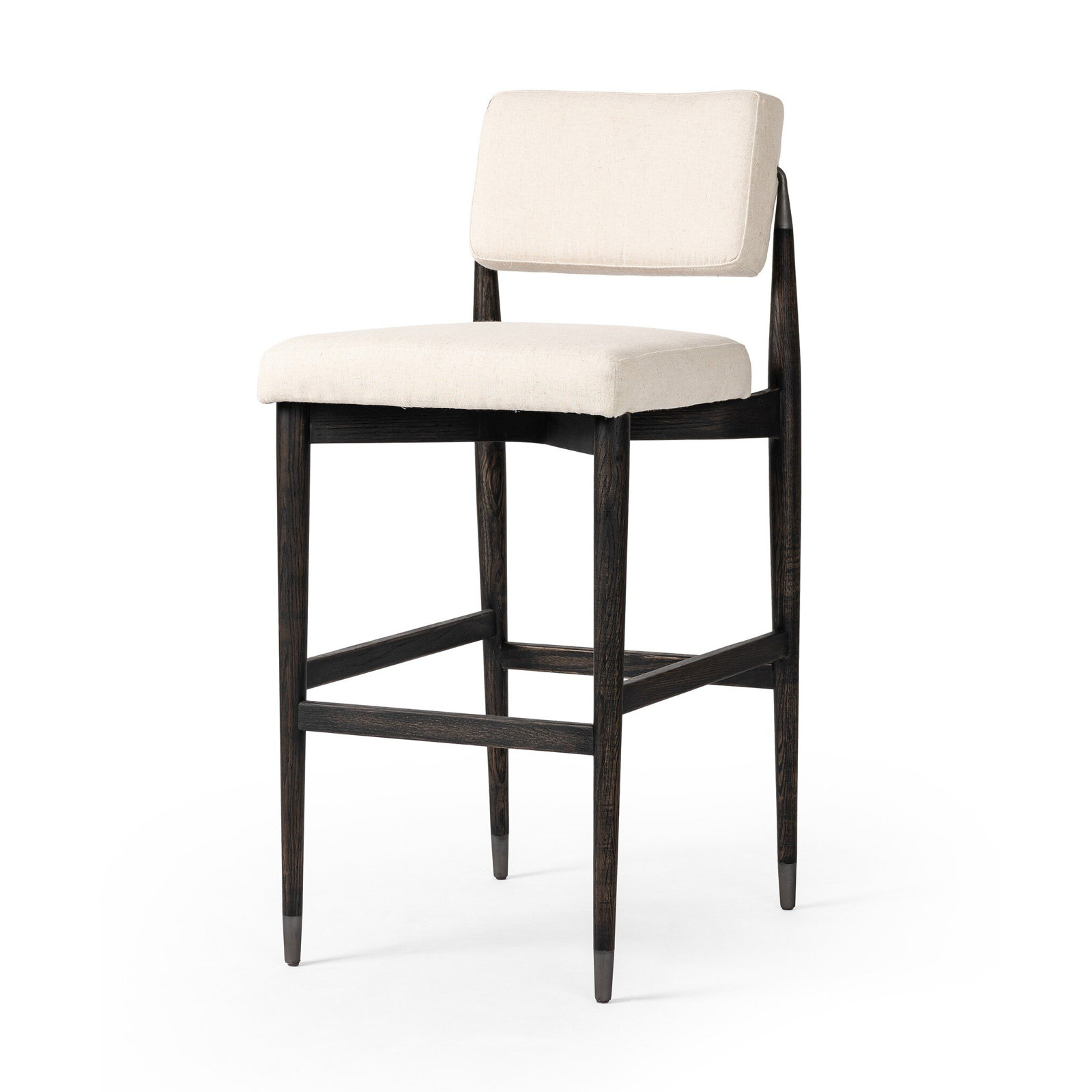 Mozza Bar and Counter Stool, Bar Stool (31" Seat Height), Beige Polyester Blend