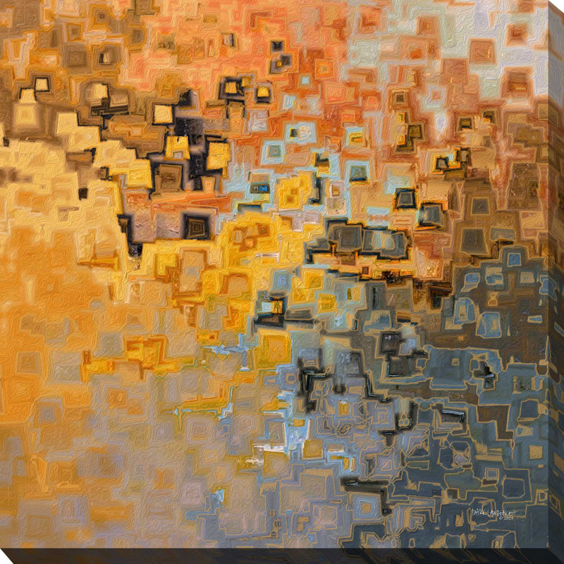 Psalm 42:8 His Lovingkindness by Mark Lawrence - Painting, Wrapped Canvas, 24" H x 24" W x 1.5" D