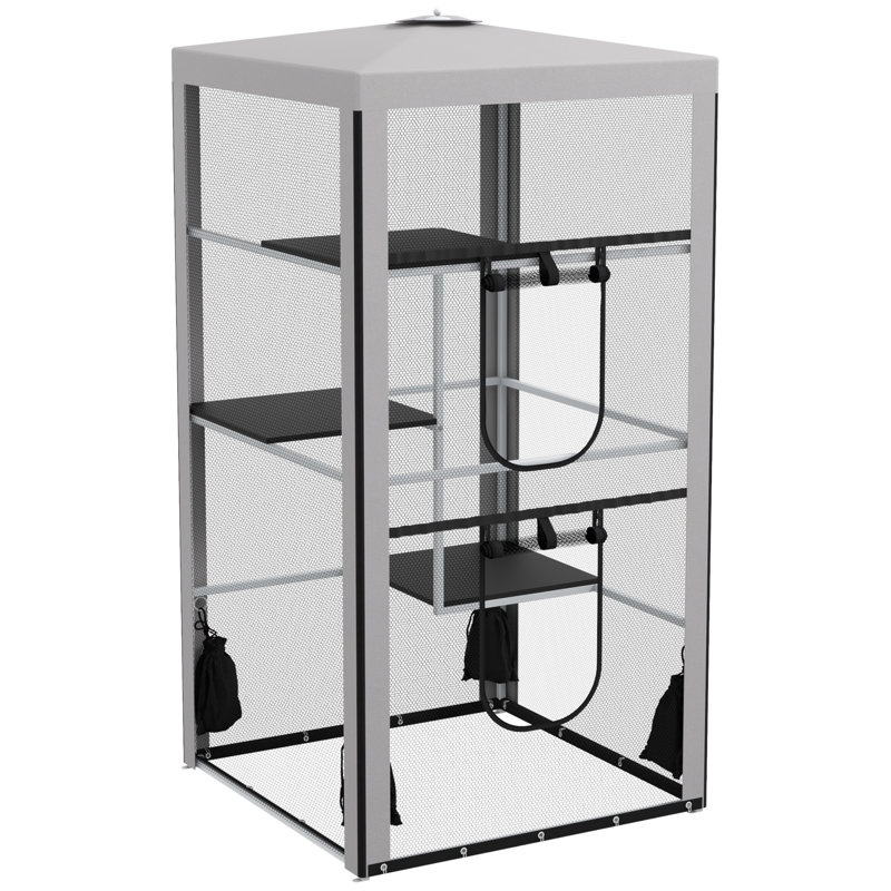 Structure en acier pour chat pour chat