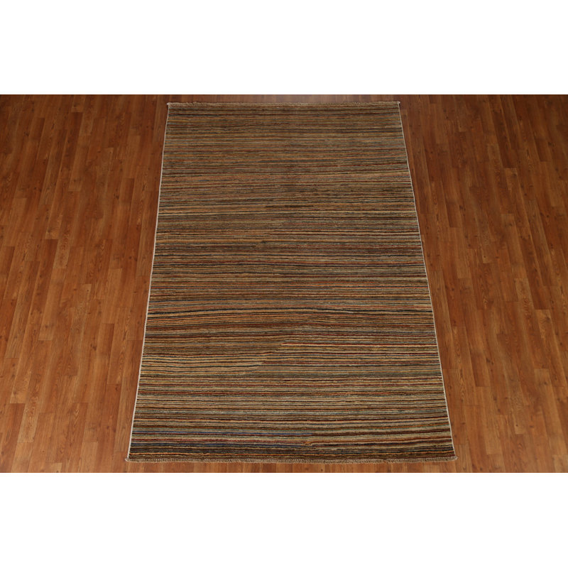 Tapis rayé Gabbeh 5 x 8