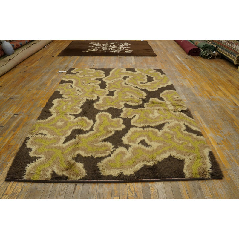 Vintage Rya Hallway Runner Wool Rug