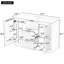 Meuble-lavabo autoportant en bois aggloméré blanc 47,8 po