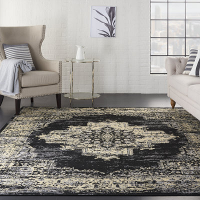 Tapis noir Bo