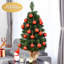 Arbre de Noël artificiel pin vert en PVC-55631238