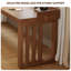 Modern L-Shaped Solid Wood Desk with Bookshelf-982563848-982563889
