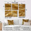 Golden Feathers Serenity IV - grandes plumes, impressions sur toile 4 pièces-318307277-318307276