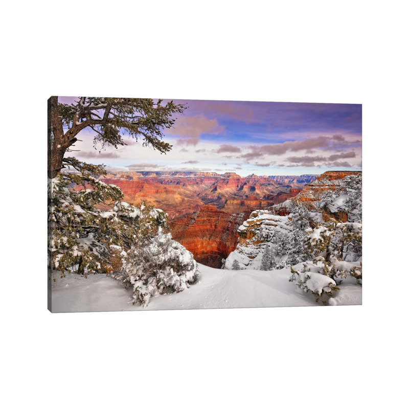 Snowy Grand Canyon II 1 Piece Wrapped Canvas Wall Art, 66.04 cm H x 45.72 cm W x 3.175 cm D