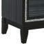 Table de chevet moderne noir patiné 2 pour la chambre à coucher - Vaste rangement avec mécanisme d'arrêt 2, attrayant
