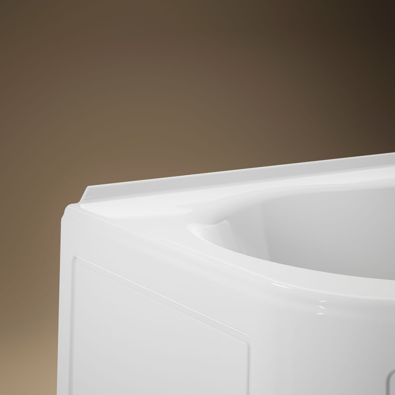 Tercet 60" x 60" Soaking Bathtub, White
