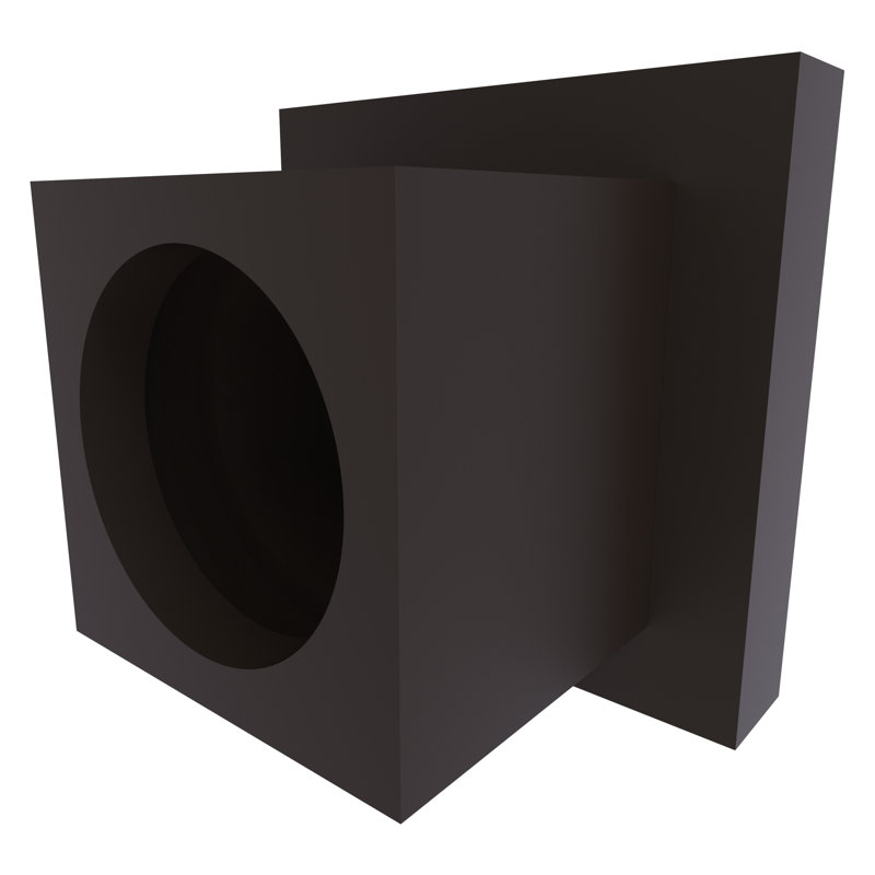 Supports de tringle de rideau de douche Haranu, Bronze huilé