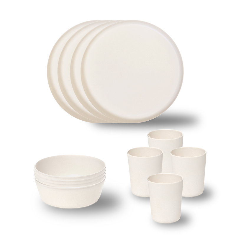 Belana Piece Dinnerware Set - Service for 4, White