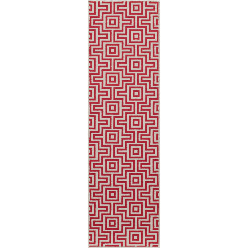Turnbow Geometric Indoor / Outdoor Rug, Runner 2'3" x 7'6"