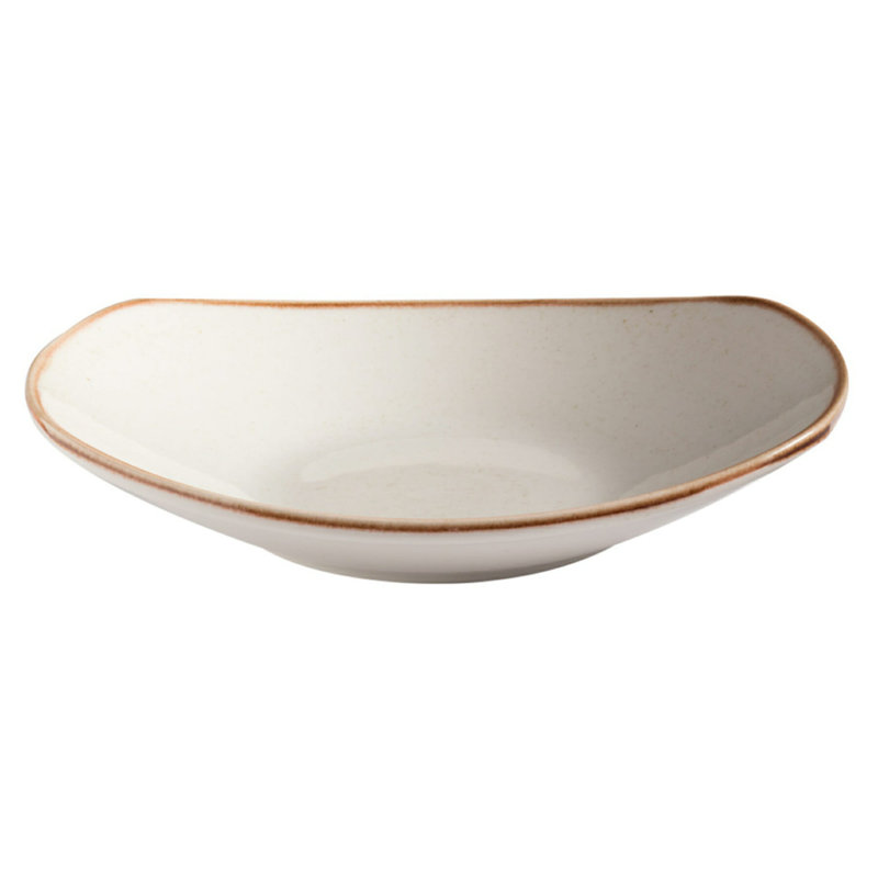 G.E.T. High-Strength Porcelain Salad Bowl, 11 Ounce, Beige (Set of 12)