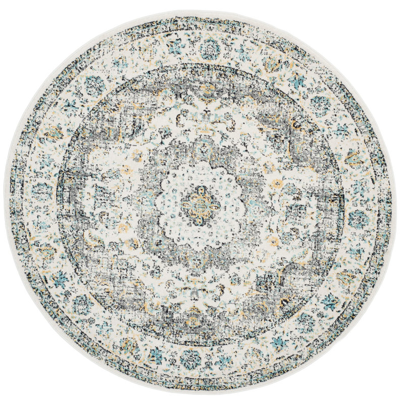 Paschke Performance Oriental Rug, Round 5'3"