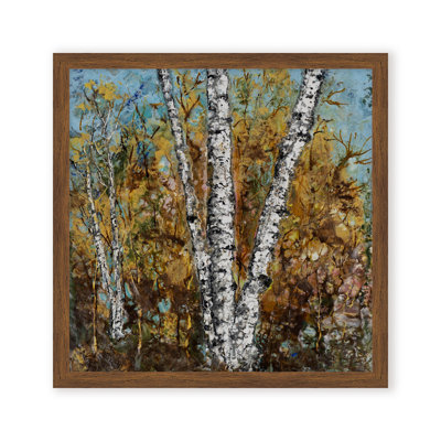 Art mural sur toile "Bouleau bruni" par Karen Biery