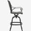 Tabouret pivotant en fonte d'aluminium