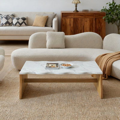 Table basse moderne 47,24 "Whisper Of Waves (table incluse seulement)