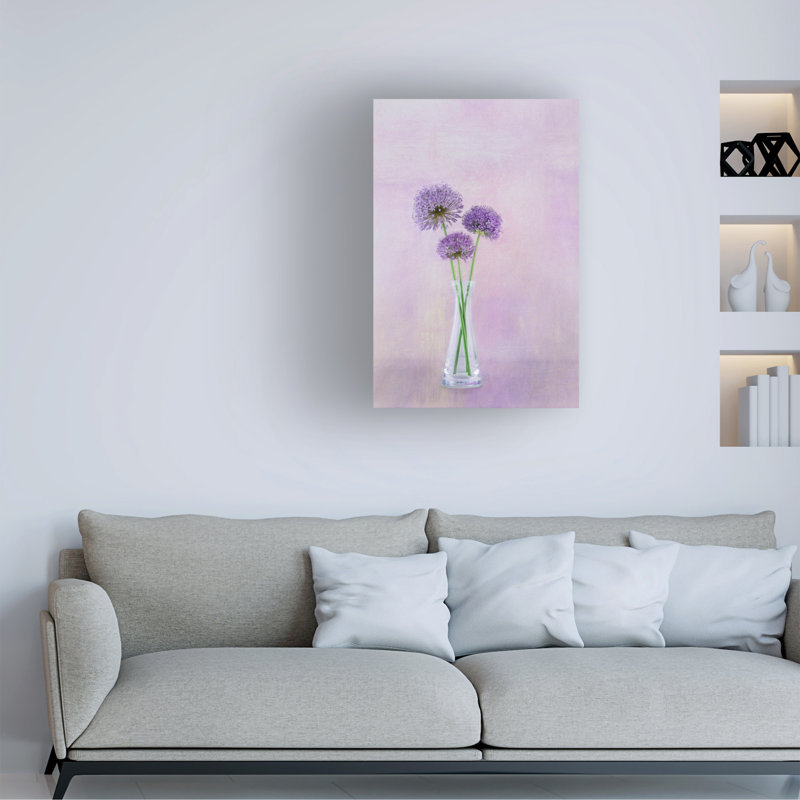 Gaille Grey  3 Allium Canvas Art, L 16 po x H 24 po