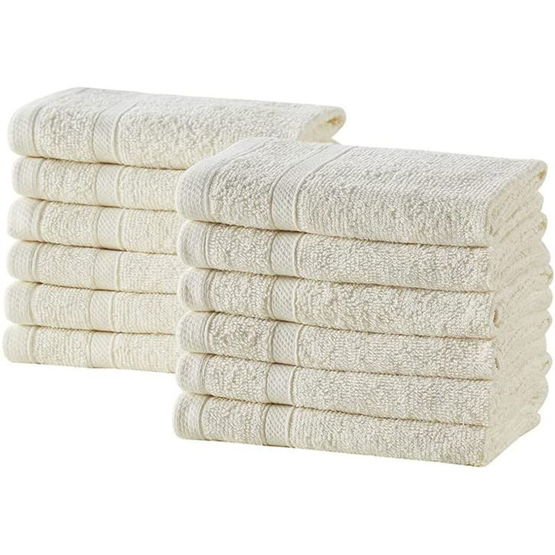Cotton Washcloth, Ivory