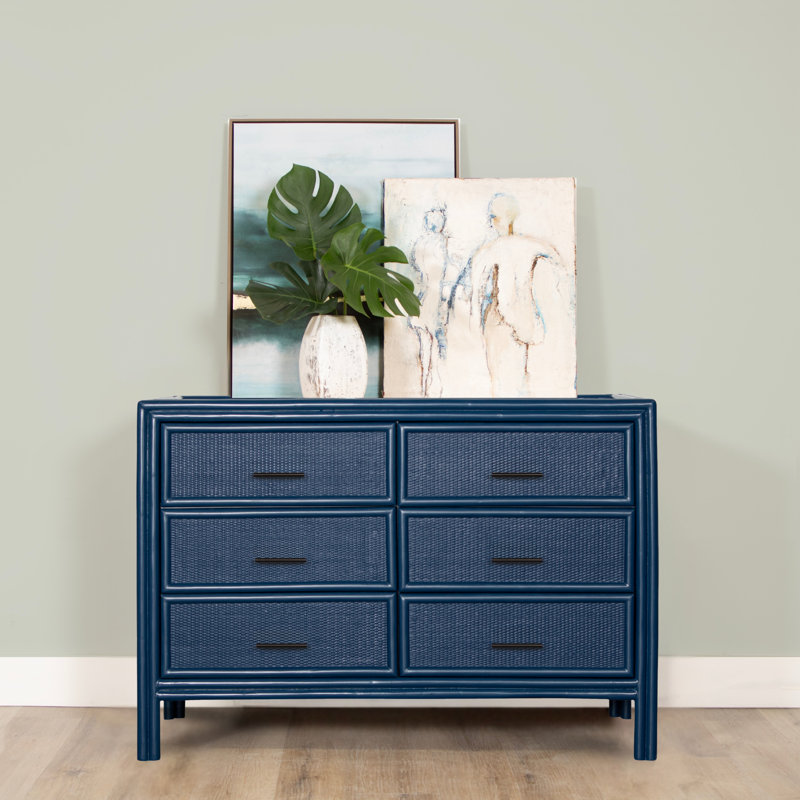 Aruba 6 - Drawer Dresser, Navy Blue