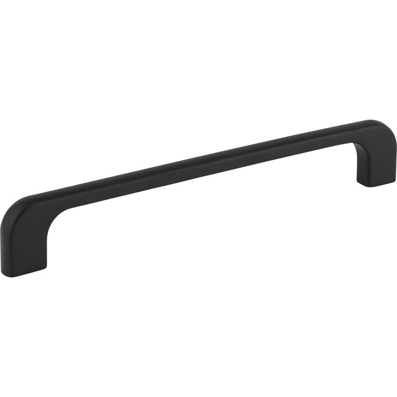 Matte Black 160 mm Contemporary Cabinet Pull with Mounting Hardware