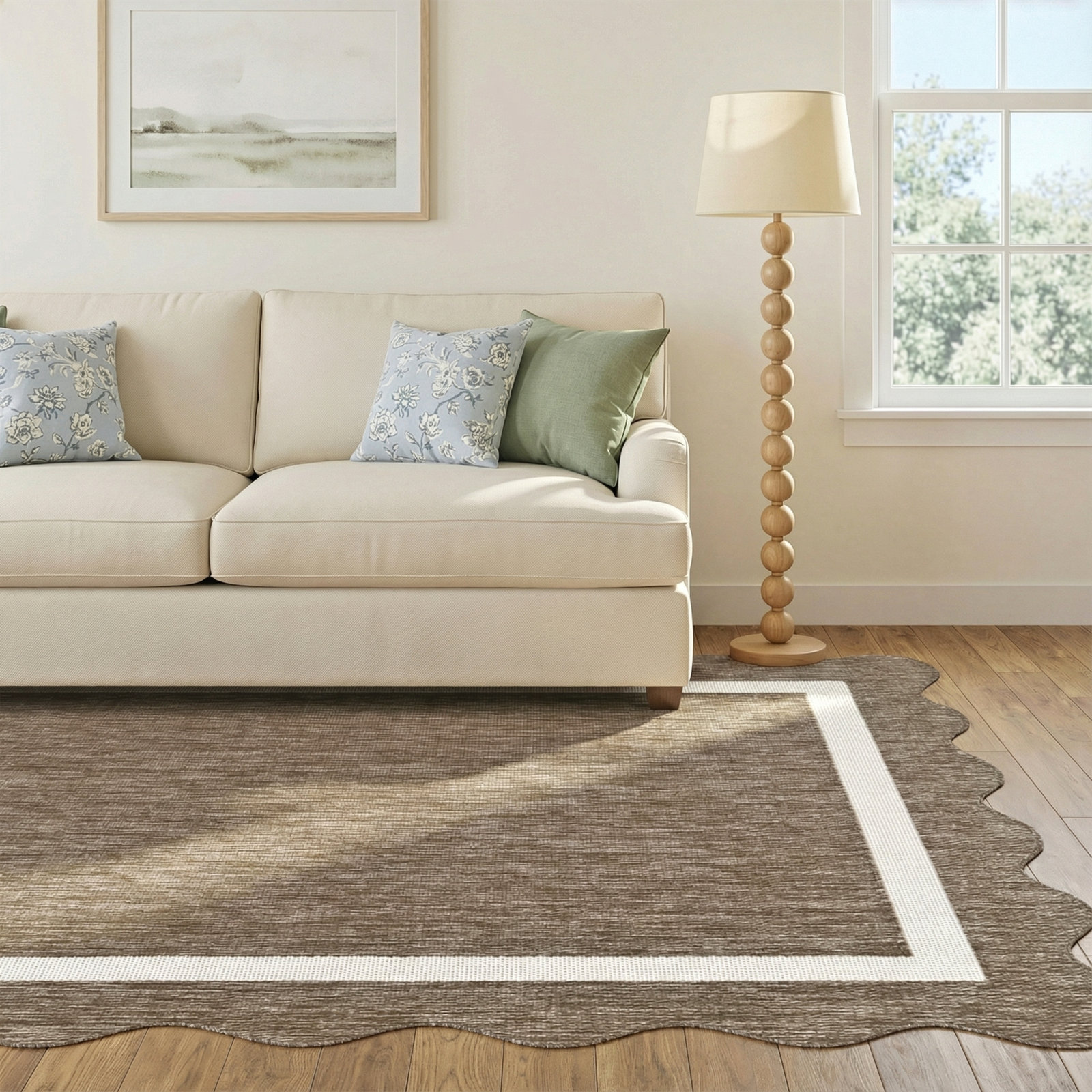 Skiles Machine Woven Rug, Rectangle 6'6.7" x 9'0.3"