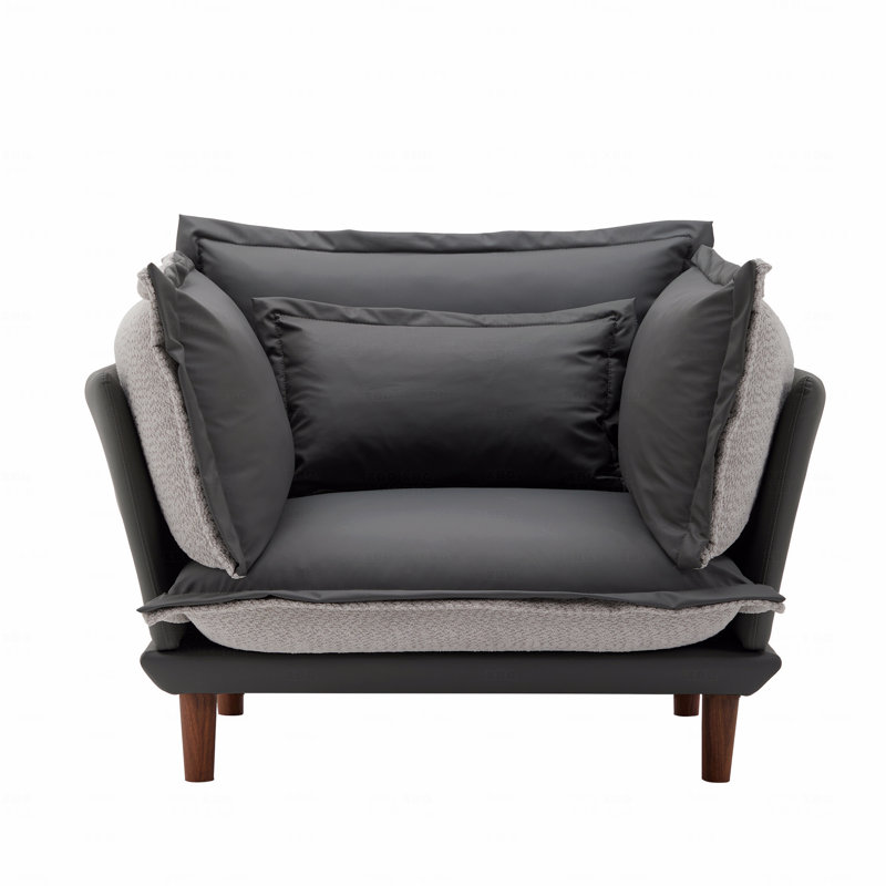 Fauteuil d'appoint simple de style moderne en chenille de style moderne