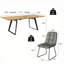 Ensemble de salle à manger Modern Kitchen, table de salle à manger extensible avec chaises rembourrées-119358124-119358126