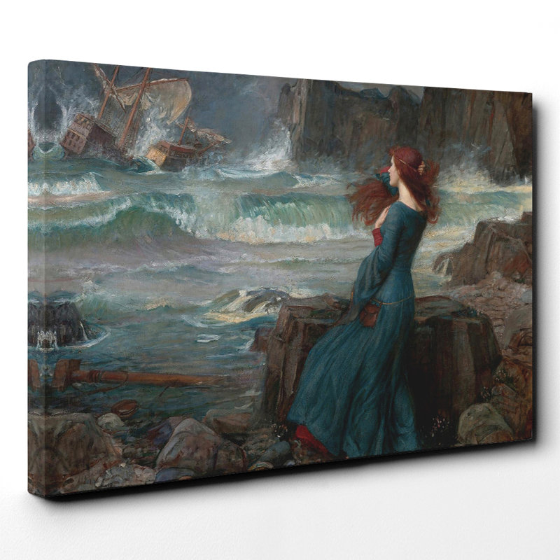 John William Waterhouse - Wrapped Canvas Painting, 40cm H x 60cm W