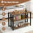 17 Stories 36" Tall 3-tier Bar Table With Storage Metal Frame Adjustable Foot Pads Grey-273701429