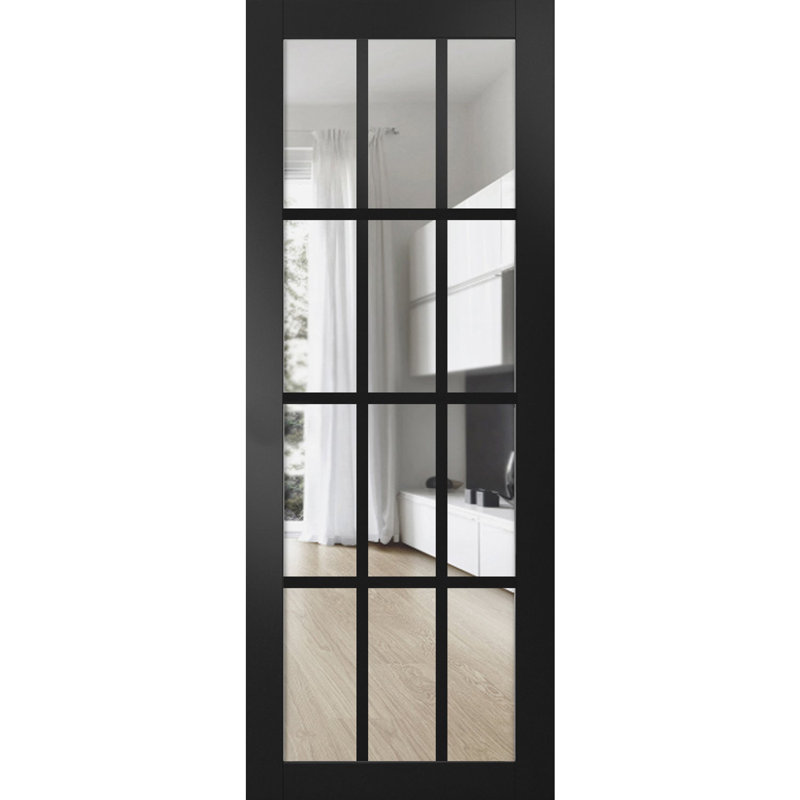 Dalle de porte noire Felicia, 32 po x 80 po