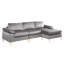 Canapé modulaire en velours avec méridienne-730085858-730085856