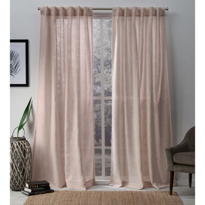 Leon Semi-Sheer Curtain Panel Pair