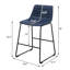 Chaise de comptoir revêtue de similicuir (ensemble de 2)-1407410372