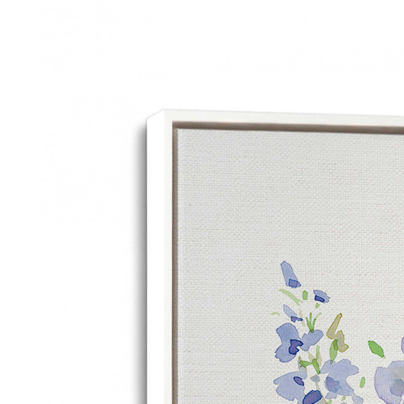 «Spring Celebration IV» par Katrina Pete, reproduction d'art sur toile, H 12 po x l 12 po, Cadre flottant, Blanc
