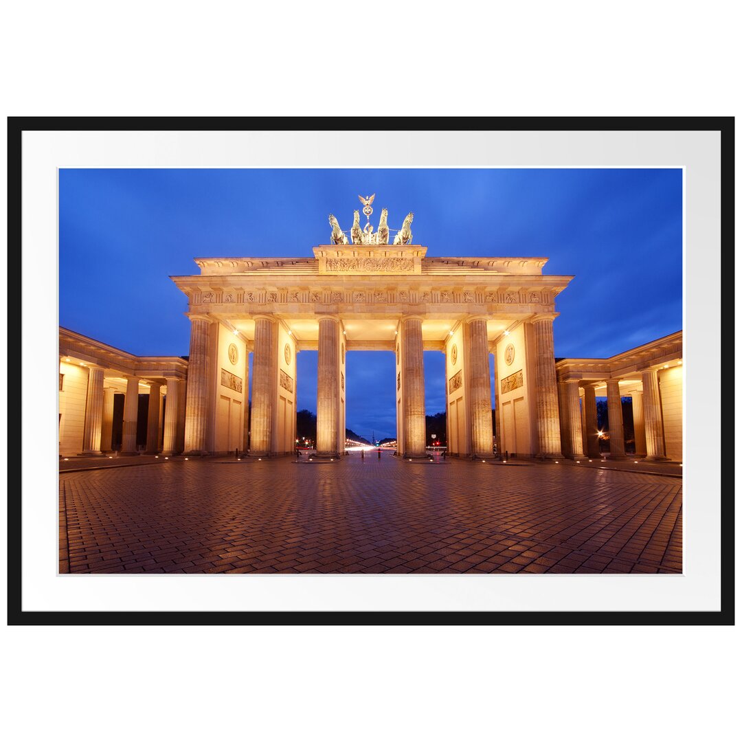 Gerahmtes Poster Brandenburger Tor