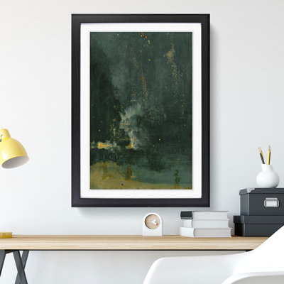 Nocturne in Black and Gold by James Mcneill Whistler - Picture Frame Painting