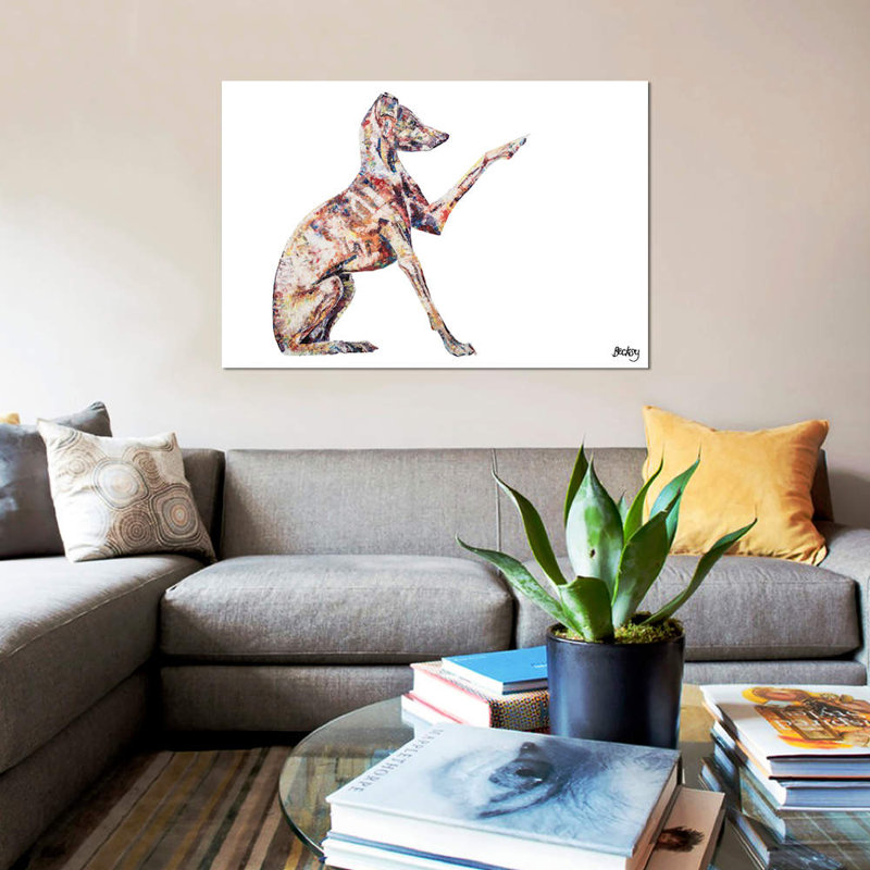 Italian Greyhound by Becksy - Wrapped Canvas Print, 66.04 cm H x 45.72 cm W x 3.175 cm D, No Frame