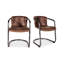 Chaise en cuir véritable Higbee