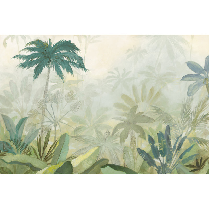 Lush Tropics Blue by Julia Purinton - Wrapped Canvas Art Prints, 30cm H x 46cm W x 3.8cm D