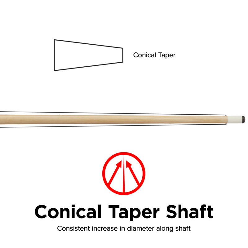 57.9" Maple Bar Billiard Pool Cues, 21 oz